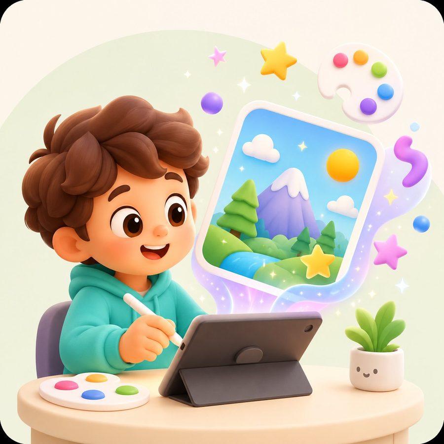 Imagen de un paisaje creada con inteligencia artificial